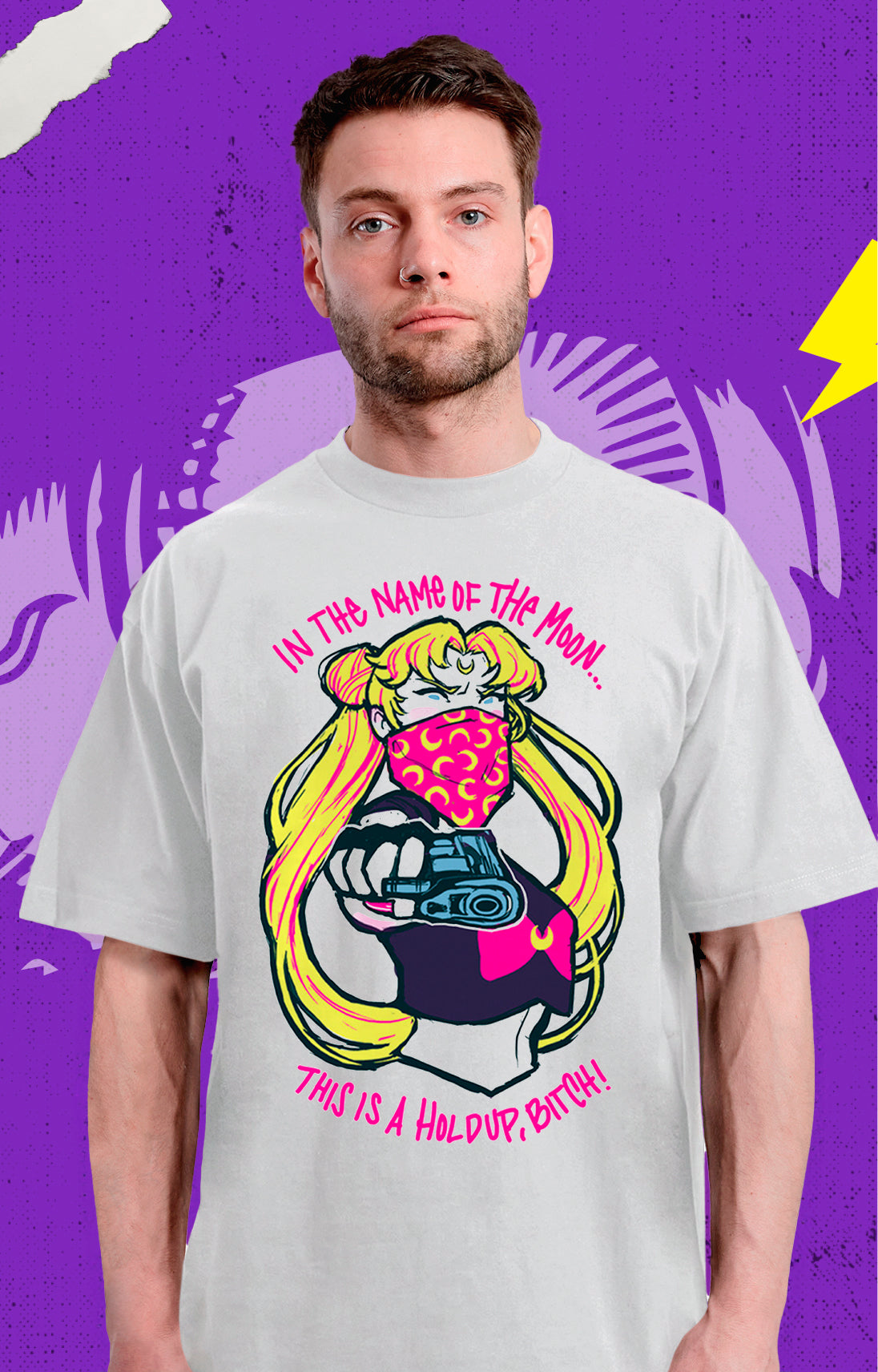 Sailor Moon - Gun This Is A Hold Up Bitch! - Polera