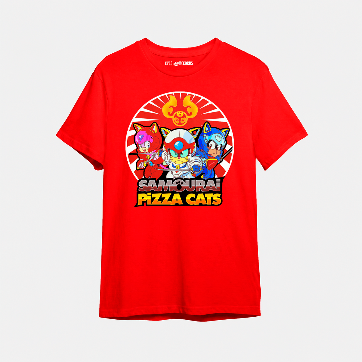 Samurai Pizza Cats - Red - Polera