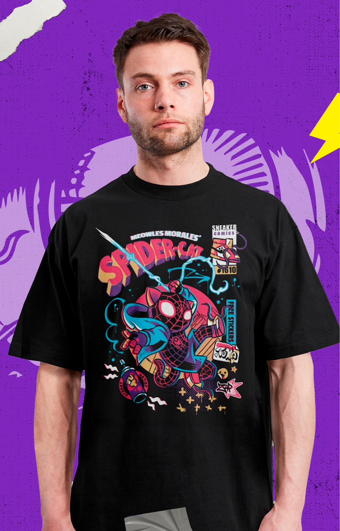 Spiderman - Spidercat Miles Morales - Polera