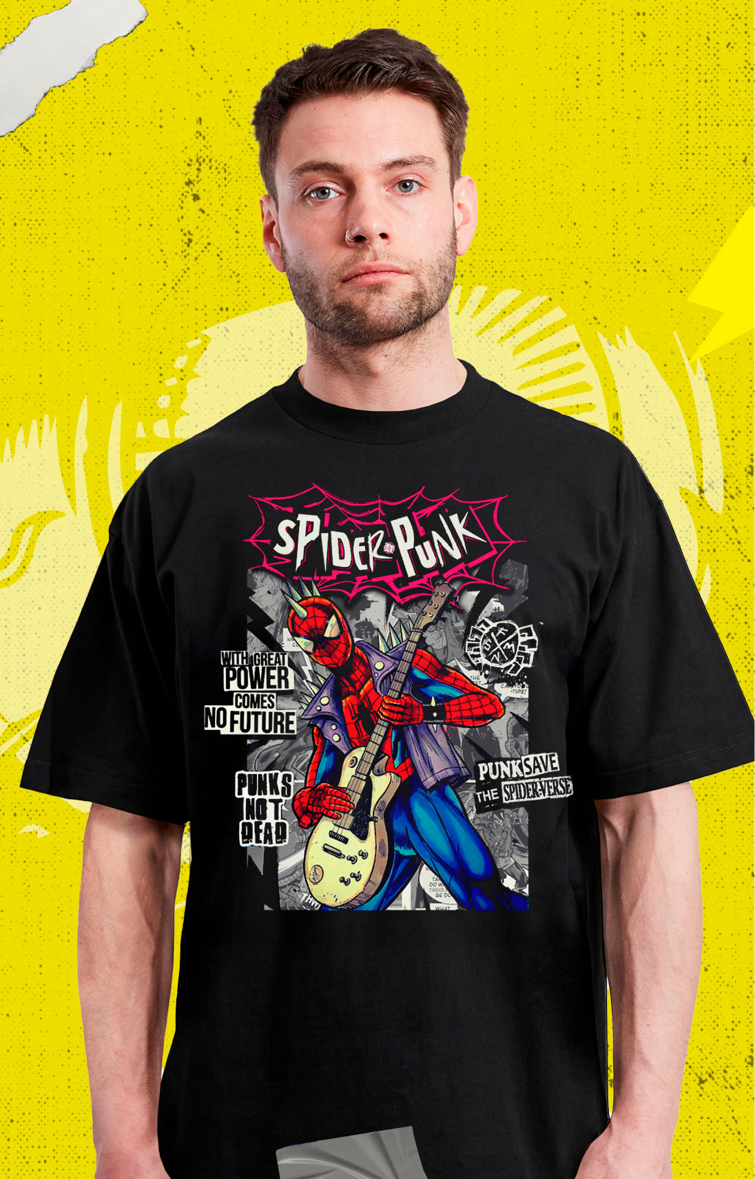 Spiderman - Spiderpunk Spiderverse - Polera