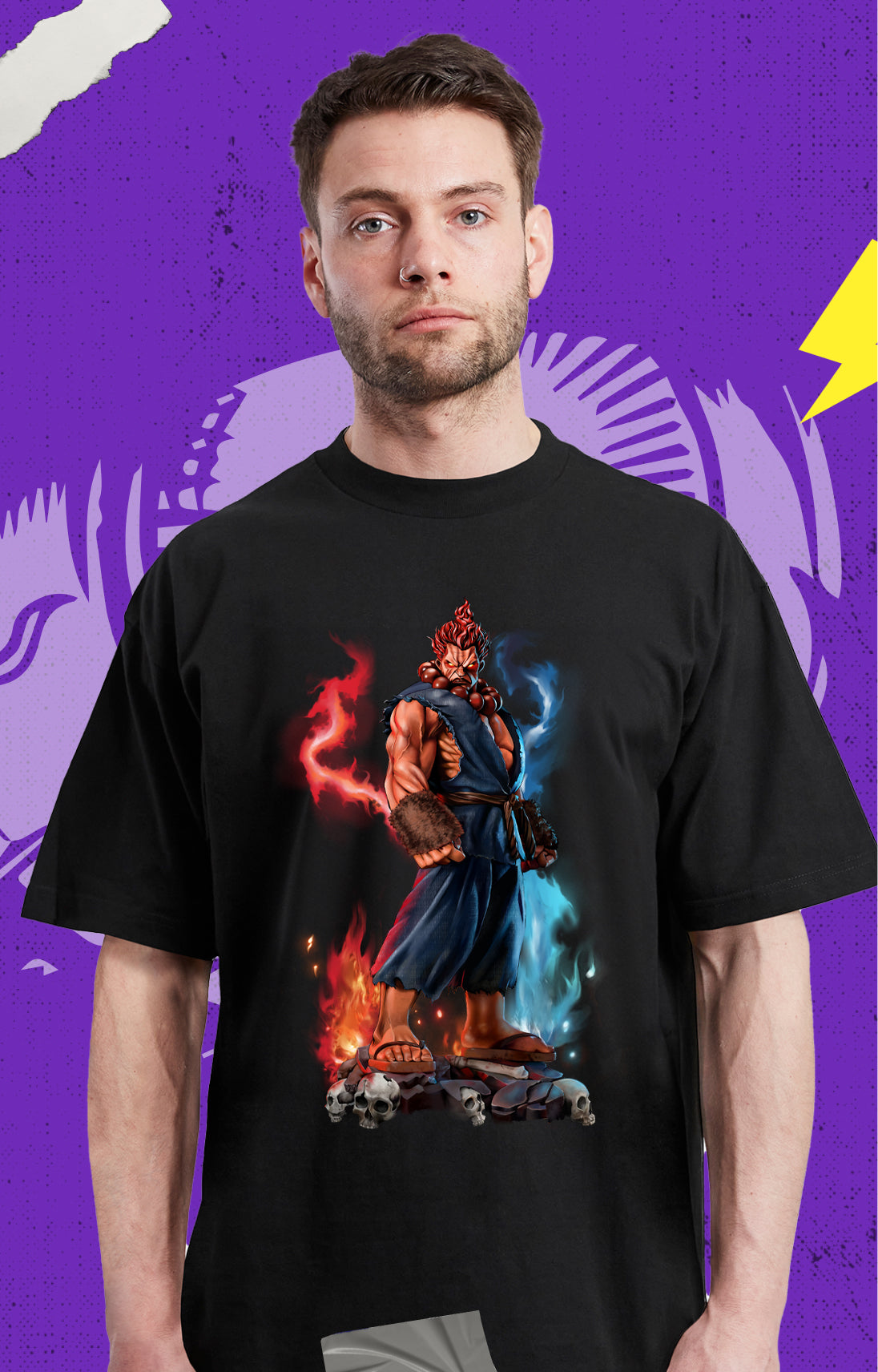 Street Fighter - Akuma - Polera