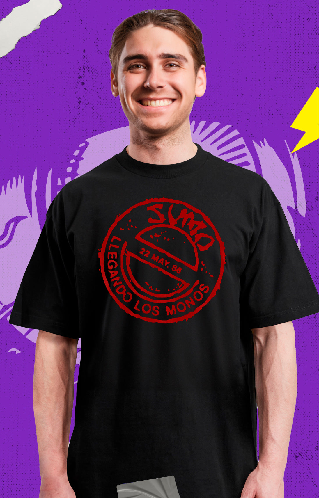 Sumo - Llegando Los Monos Logo - Polera