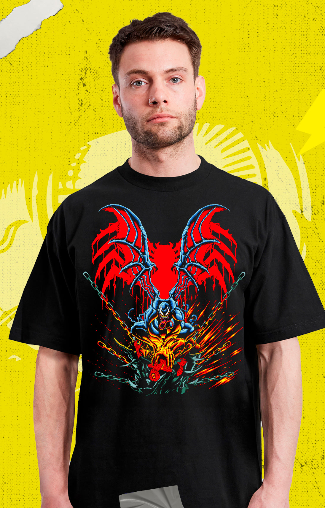 Spiderman - Venom Pelea - Polera