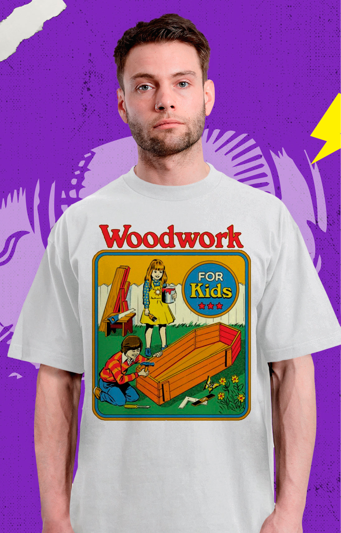 Vintage Evil Kids - Woodwork For Kids - Polera