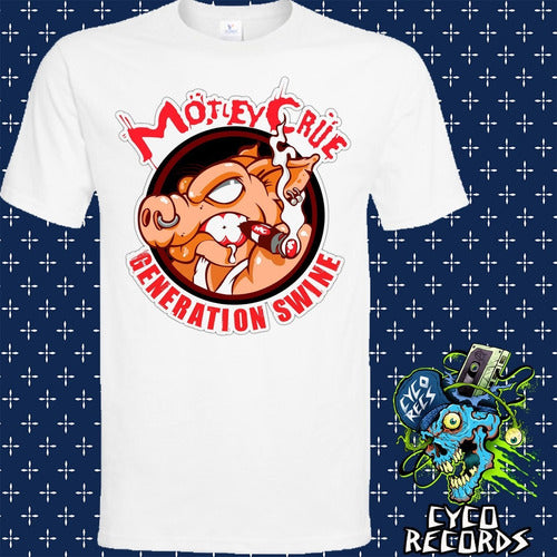 Motley Crue - Generation Swine - Blanca - Rock - Polera- Cyc