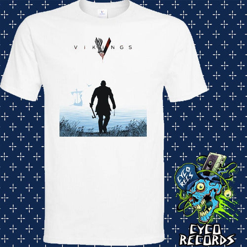 Vikings - Blanca - Peliculas De Culto - Polera- Cyco Records