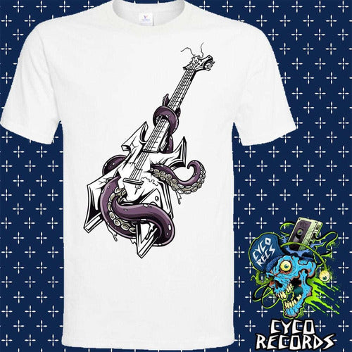 Octopus Rock Guitar - Blanca - Otros - Polera- Cyco Record