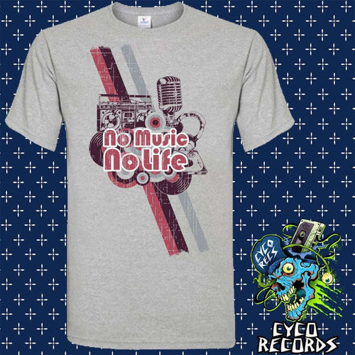 No Music No Life - Gris - Otros - Polera- Cyco Records