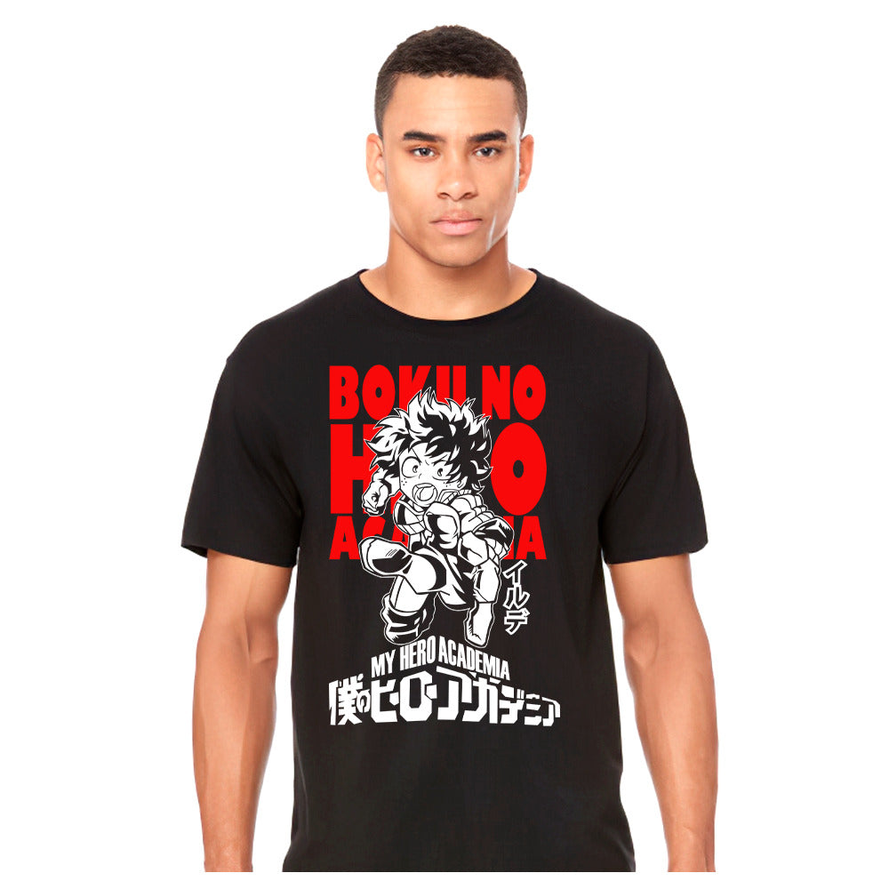 My Hero Academia - Deku Letras Rojas - Polera