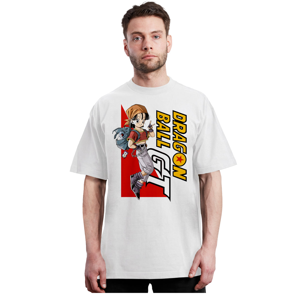 Dragon Ball GT - Pan, Giru y Logo - Polera