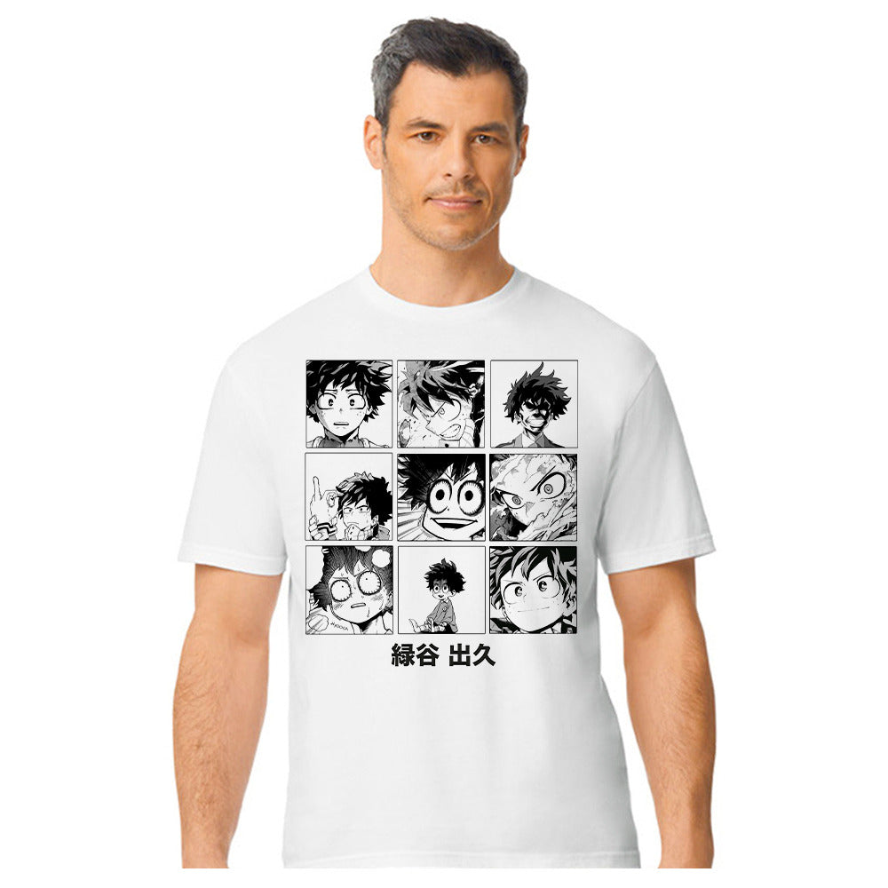 Boku no hero academia - Deku Caras - Polera