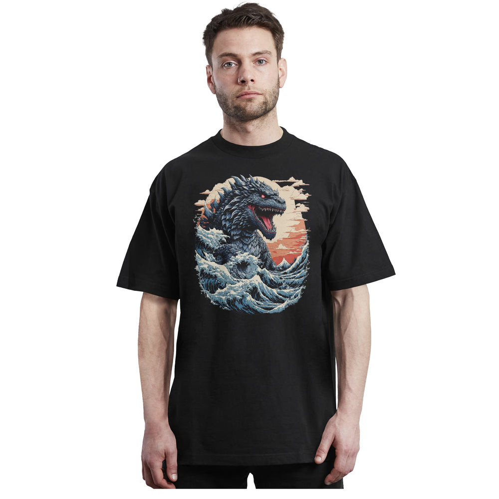 Godzilla - Oriental Art - Polera