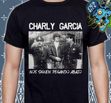 Charly Garcia - Nos Siguen Pegando Abajo - Polera Serigrafia