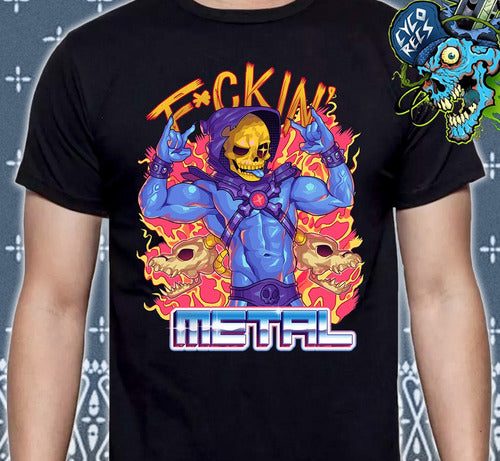 Skeletor - F*ckin Metal - Polera