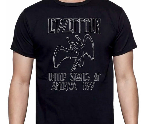 Led Zeppelin - Logo Usa 77' - Polera