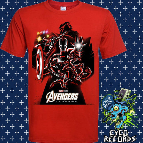 Avengers - End Game Roja Clasicas - Polera - Blanco