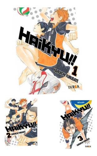 Pack Haikyu!!  Tomos 1 , 2 Y 3 Ivrea Arg. + Regalo