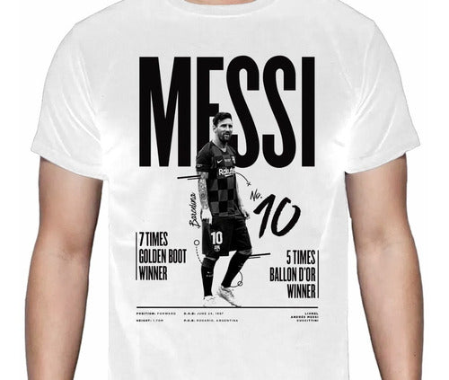 Messi Argentina Te Ama Blanca Polera Cyco Records