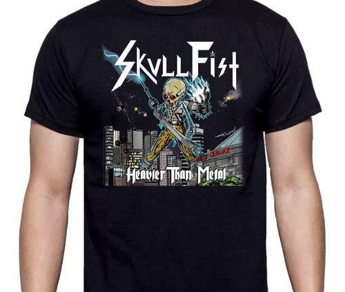 Skull Fist - Heavier Than Metal - Polera