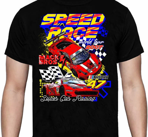 Speed Race Nascar - Poleras - Polera