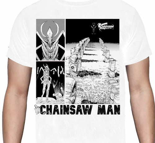 Chainsaw Man - Moon - Polera - s / Blanco