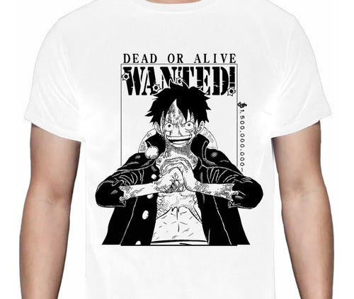 One Piece - Luffy Wanted Se Busca - Polera