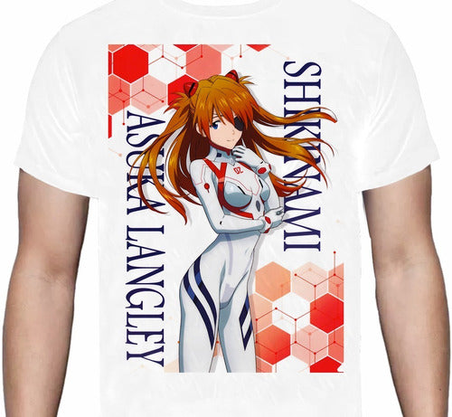 Evangelion Asuka Traje Blanco - Polera - Polera