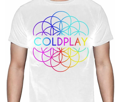 Coldplay - Colors - Polera - s / Blanco
