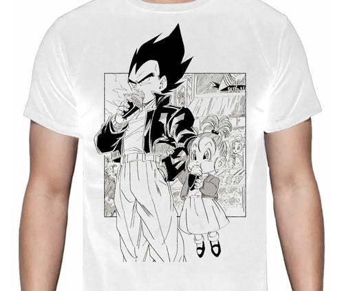 Dragon Ball - Vegeta Y Bra - Polera