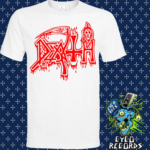 Death - Logo - Polera - s / Blanco