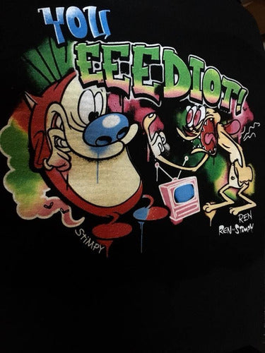 Ren & Stimpy Eeediot - Animacion - Polera