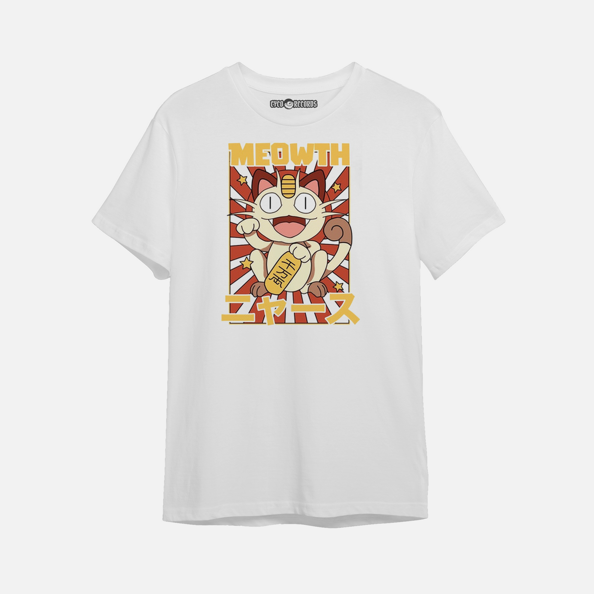 Pokémon - Meowth Maneki Neko - Polera