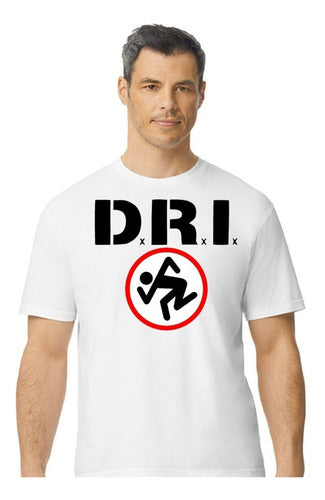 D.r.i - Logo Polera Blanca - Polera