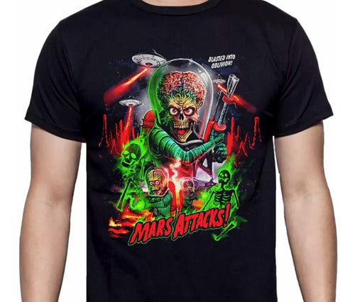 Mars Attack - Serigrafía - Polera