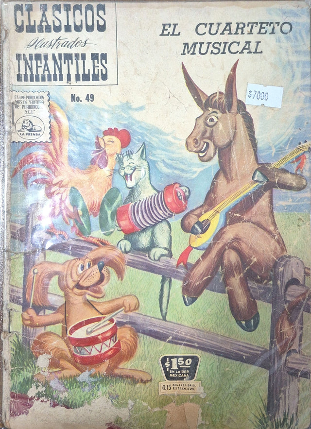 CLÁSICOS ILUSTRADOS INFANTILES - N°49 - EL CUARTETO MUSICAL - Revista