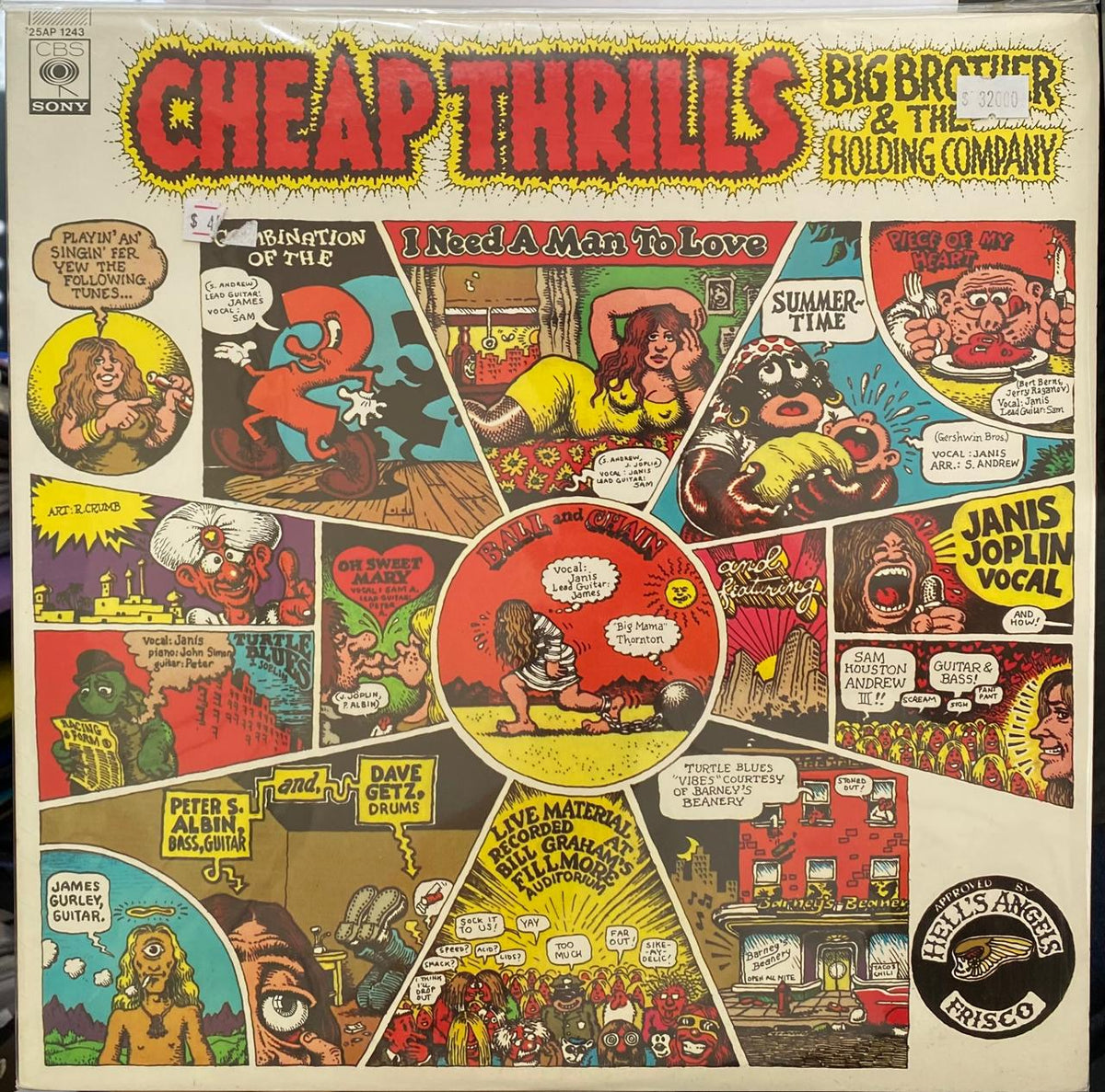 Big Brother & The Holding Company – Cheap Thrills - Vinilo Japonés (Sin Obi)