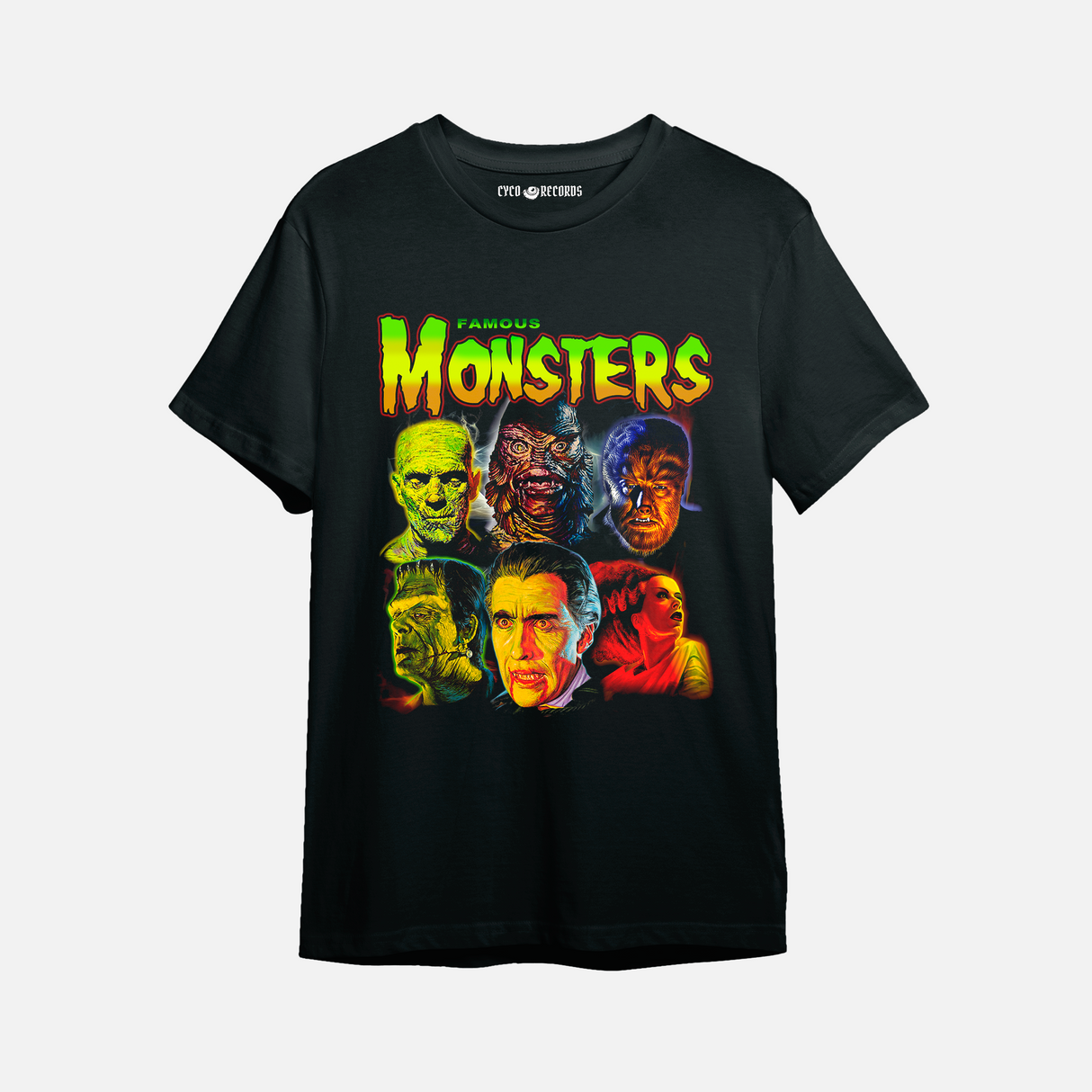 Famous Monsters - collage - Polera