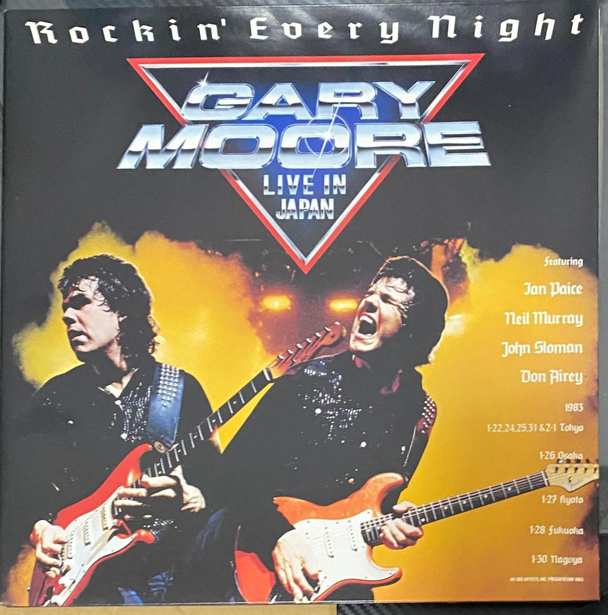 Gary Moore – Rockin' Every Night - Live In Japan - Vinilo Japonés (Sin Obi)