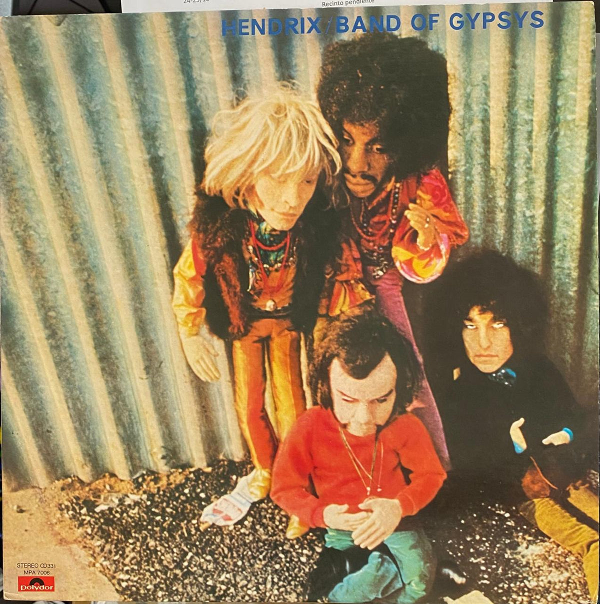 Jimi Hendrix – Band Of Gypsys - Vinilo Japones (Sin Obi)