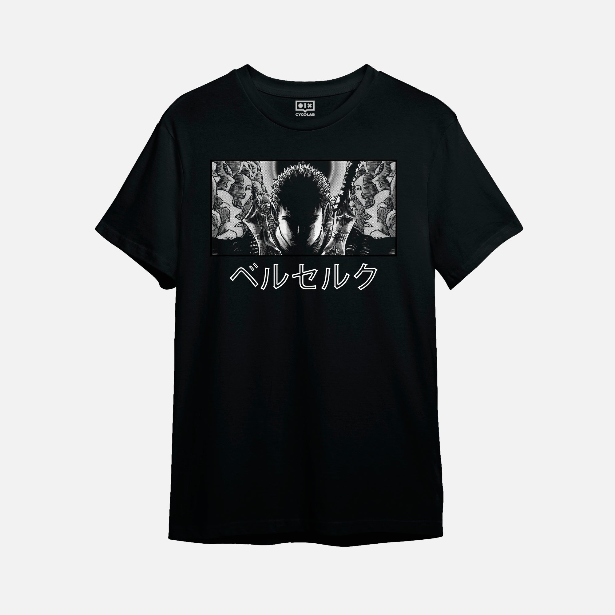 HISASHI PUERTA DEL SOL　BLACKEN Mekanel - Berserk - Polera Negra – Cyco Records