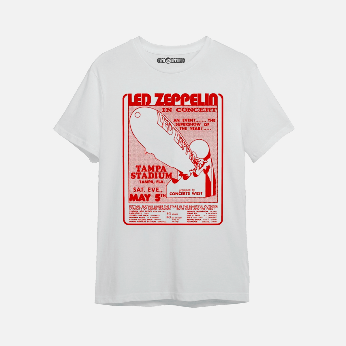 Led Zeppelin - In Concert - Polera