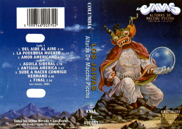 Los Jaivas – Alturas De Macchu Picchu - Cassette