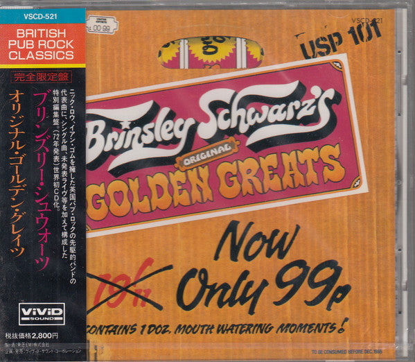 Brinsley Schwarz – Brinsley Schwarz's Original Golden Greats - CD JAPONES OFERTA