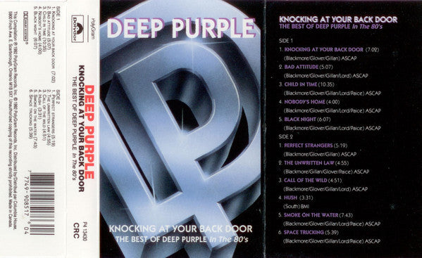 Deep Purple – The Best Of Deep Purple In The 80's - Cassette