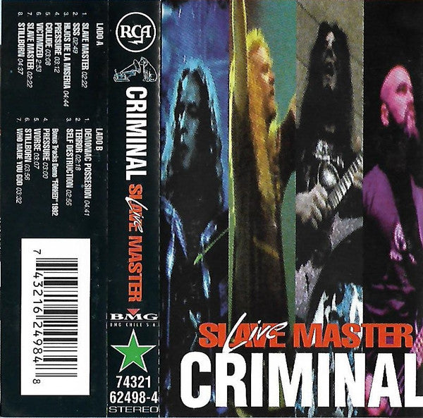 Criminal  Slave Master Live - Cassette