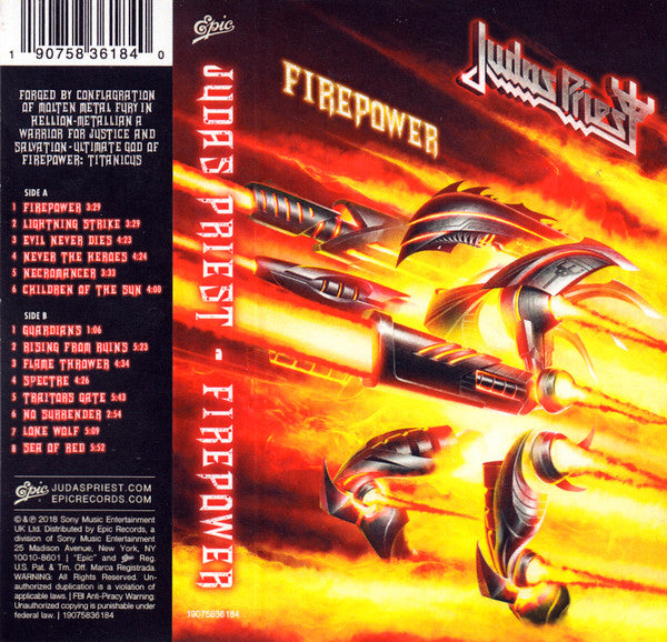 Judas Priest – Firepower - Cassette
