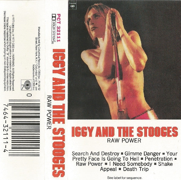 Iggy And The Stooges  Raw Power - Cassette