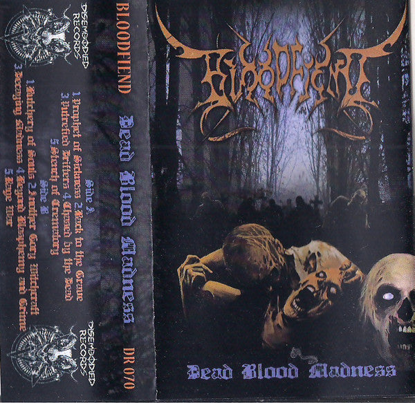 Bloodfiend – Dead Blood Madness - Cassette