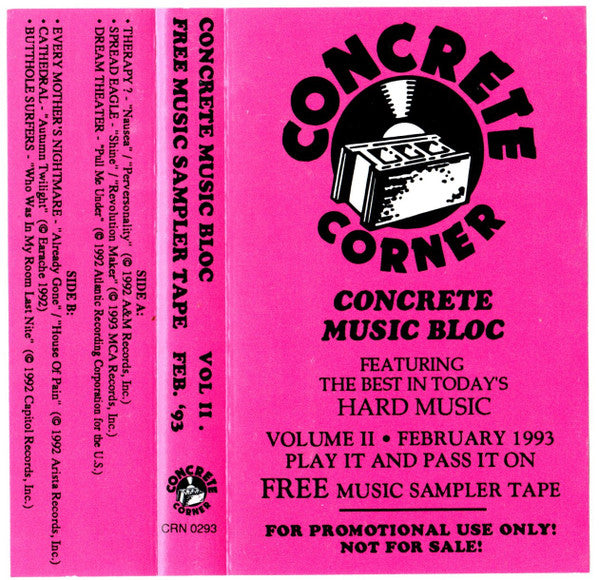 Various  Concrete Music Bloc Vol. II February '93 - Cassette