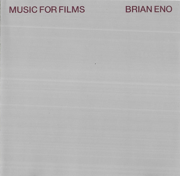 Brian Eno – Music For Films - CD